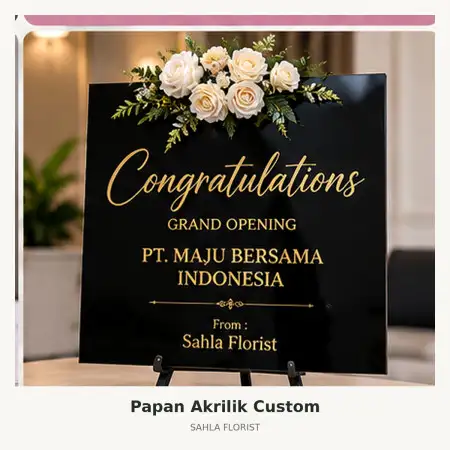 Papan Bunga Akrilik Semarang Utara